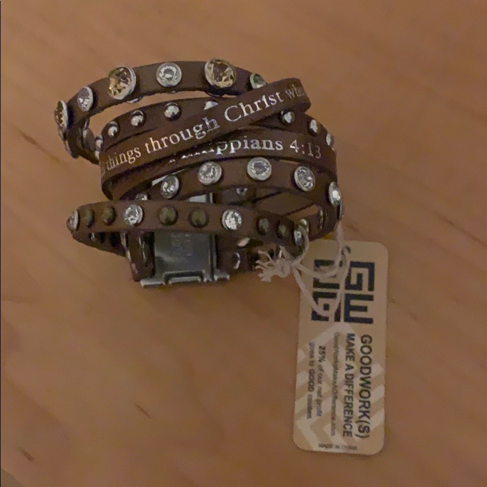 Goodworks Philippians 4:13 Bracelet